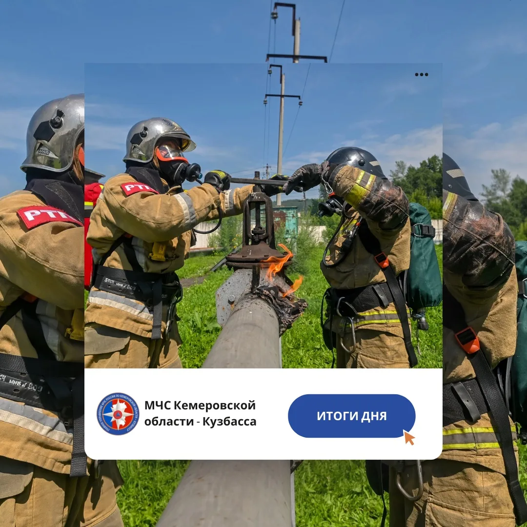 За дежурные сутки с 29 по 30 июля пожарно-спасательные подразделения Кузбасса ликвидировали 8️⃣ пожа