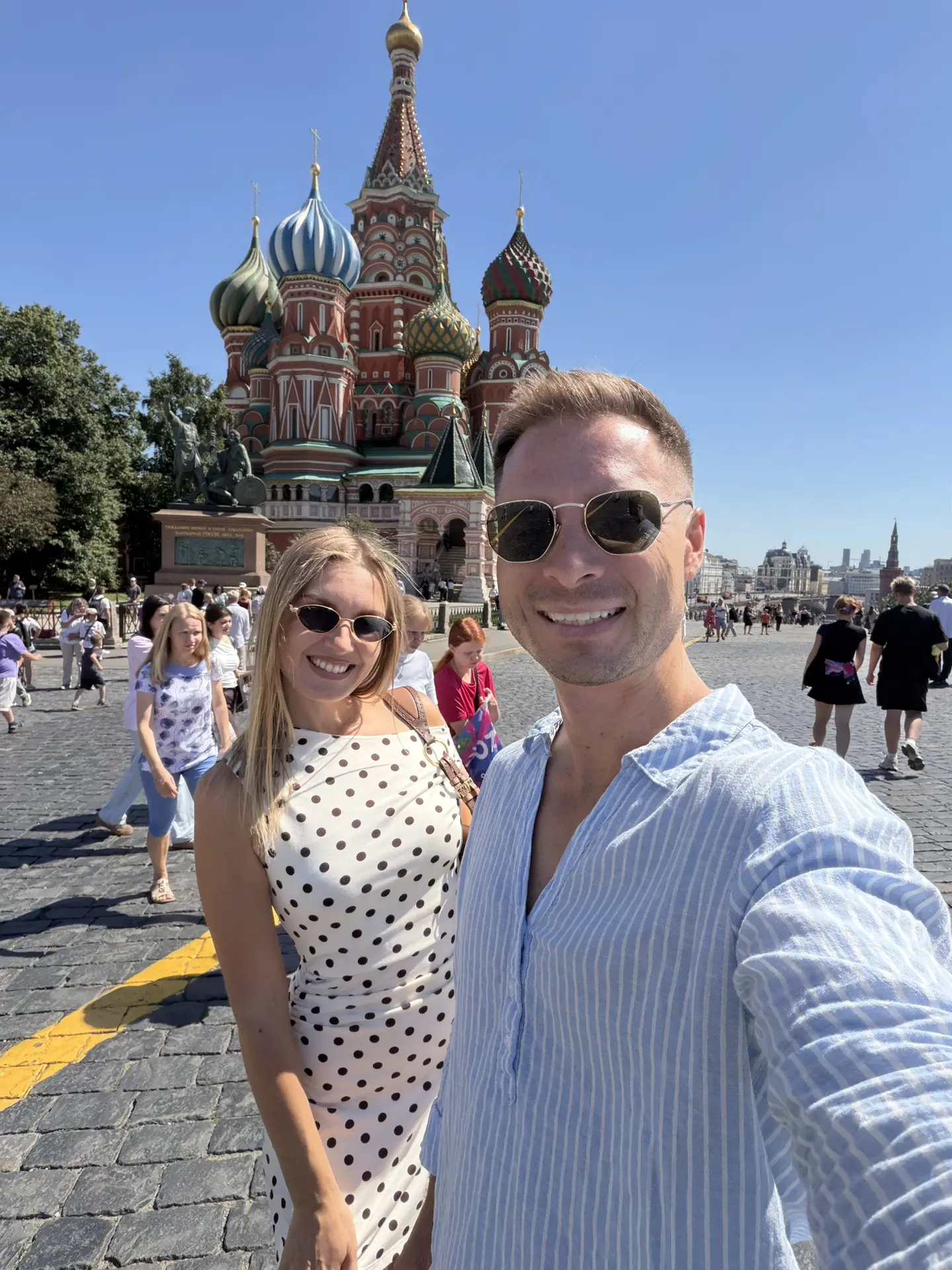 Отличный день в Москве. Прошли 20км. Сегодня повторим!