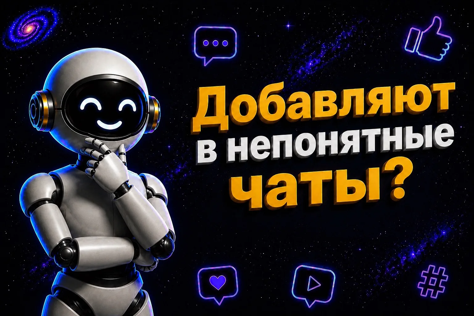 ⚠️ Вас тоже добавляют в непонятные чаты?