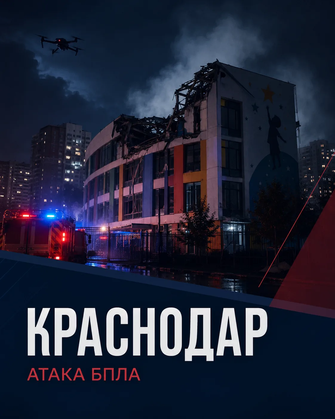 В Краснодаре после атаки БПЛА погибли трое детей