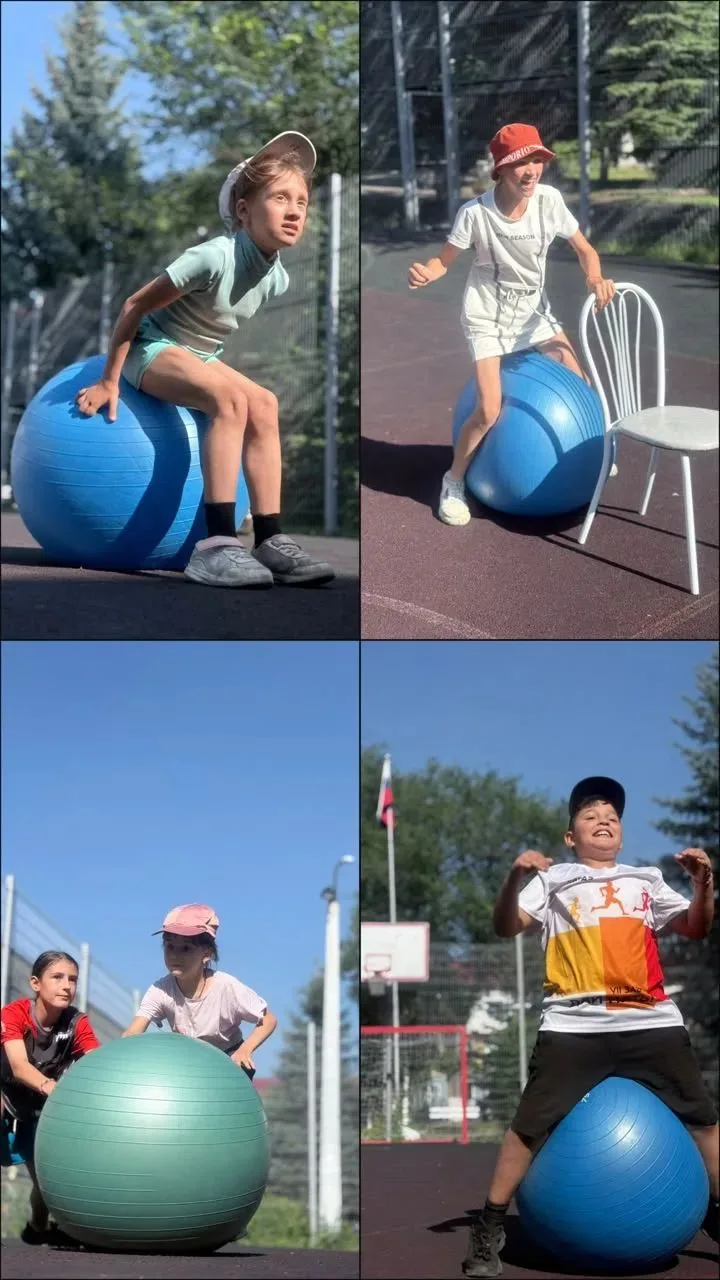 💫В Доме детства прошли традиционные «Веселые старты». 
На площадке звучала зажигательная музыка, а 