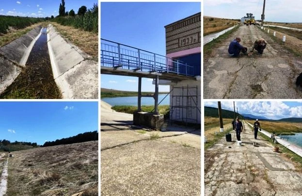 Эксплуатационные службы ГБУ РК «Крыммелиоводхоз» рамках государственного задания провод...