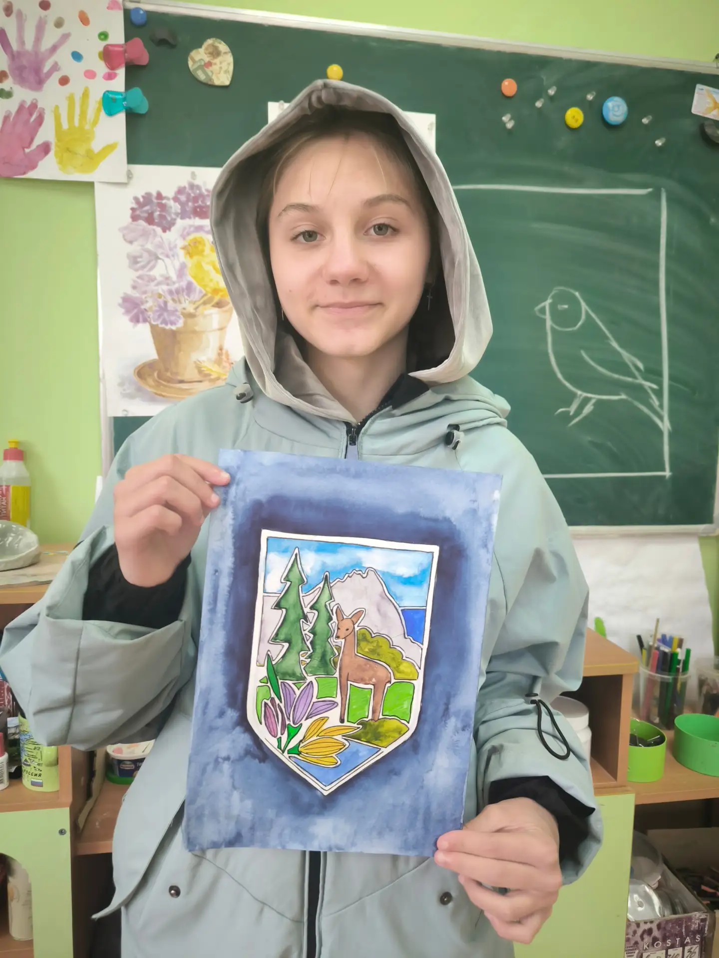 🔆 Обучающиеся творческого объединения «Акварелька» Жабина Ульяна и Беркещук Милена при...