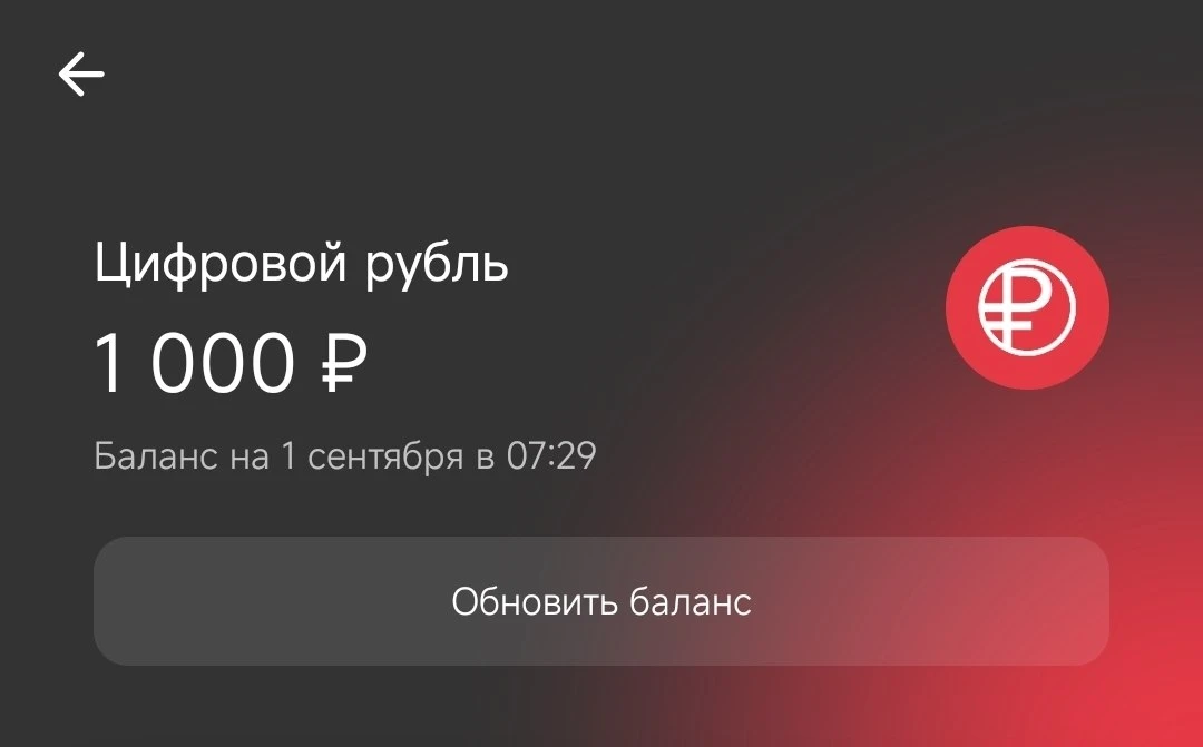 Я завёл Цифровой рубль!