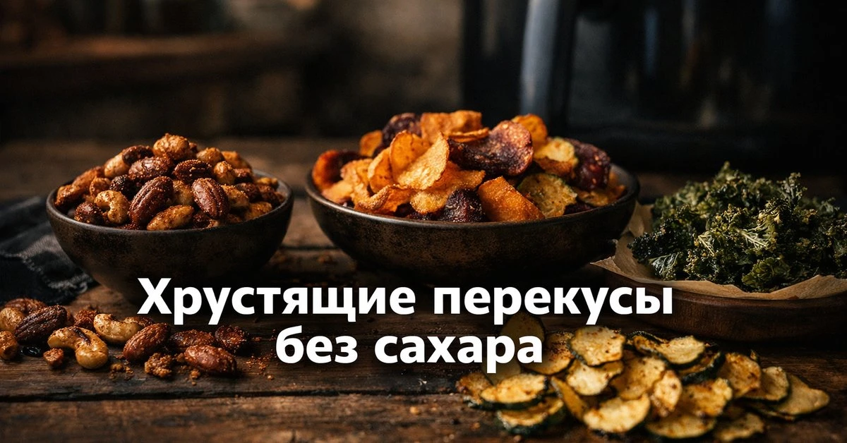 🥗 Хрустящие перекусы из аэрогриля — без сахара и без скачков глюкозы
