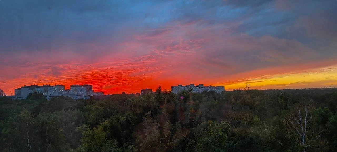 😍 Завораживающий закат сегодня в Воронеже