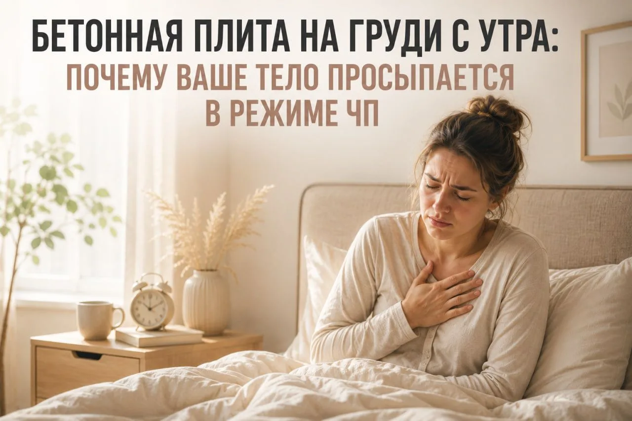 «Бетонная плита на груди с утра: почему ваше тело просыпается в режиме ЧП»