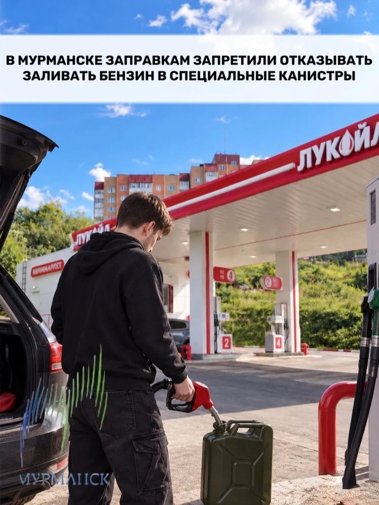🚗 В Мурманске АЗС не могут отказать в бензине, если канистра подходит для нефтепродуктов