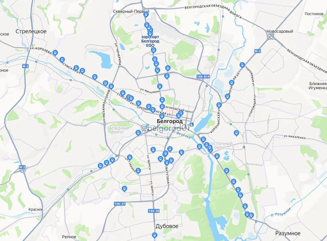 На 32 из 112 новых остановок в Белгороде не работает бесплатный Wi-Fi 〰️