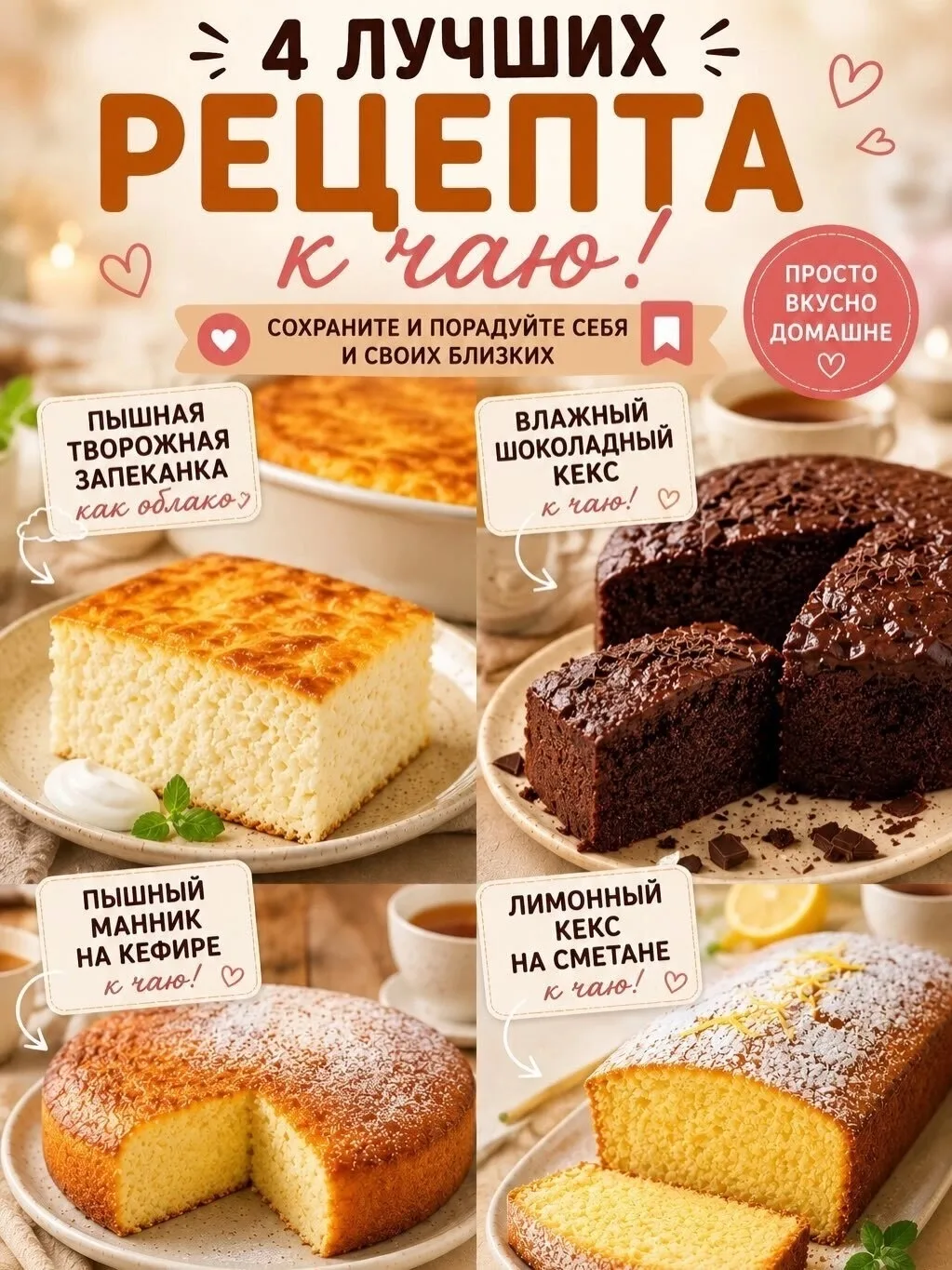 Простые рецепты к чаю