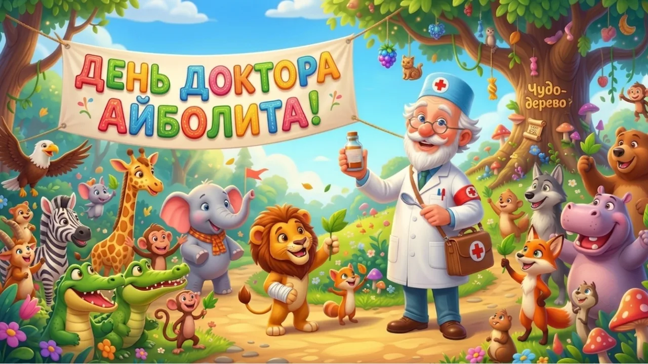 21 июня — День доктора Айболита! 💊🐰

«Приходите лечиться к Айболиту,
К знаменитому доктору,
К знам