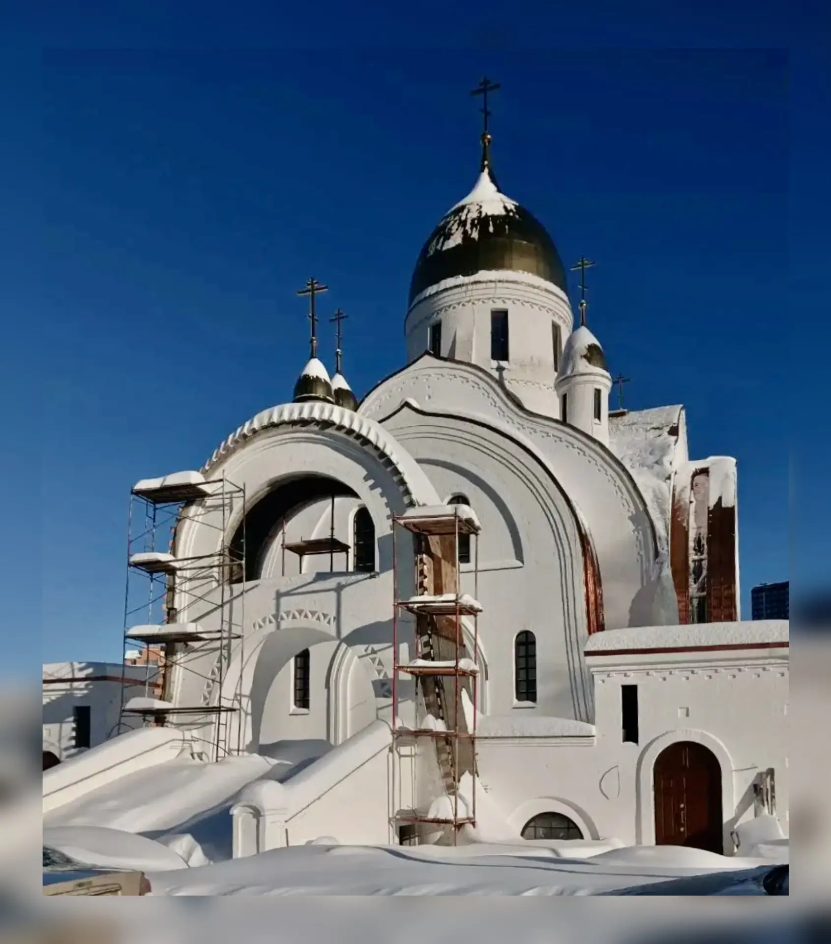 На западе Москвы продолжается строительство трёх православных храмов  ⛪️ В Западном округе столицы с