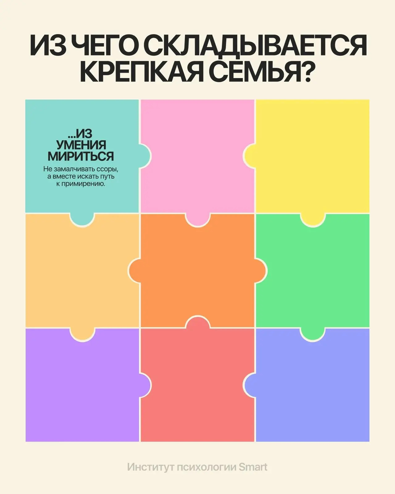 Из чего складывается крепкая семья❓