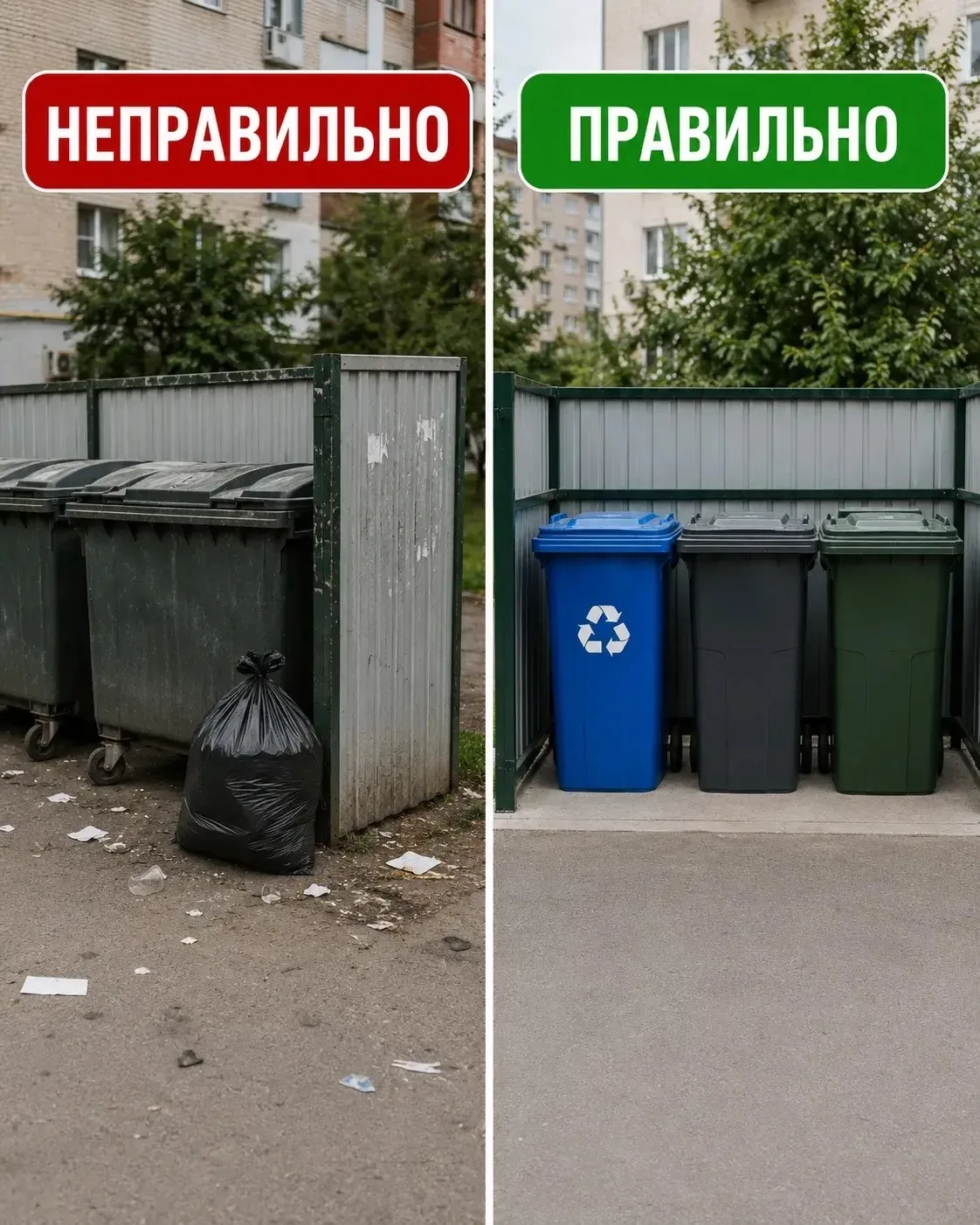 Рядом с контейнером — не значит в контейнере 🗑️