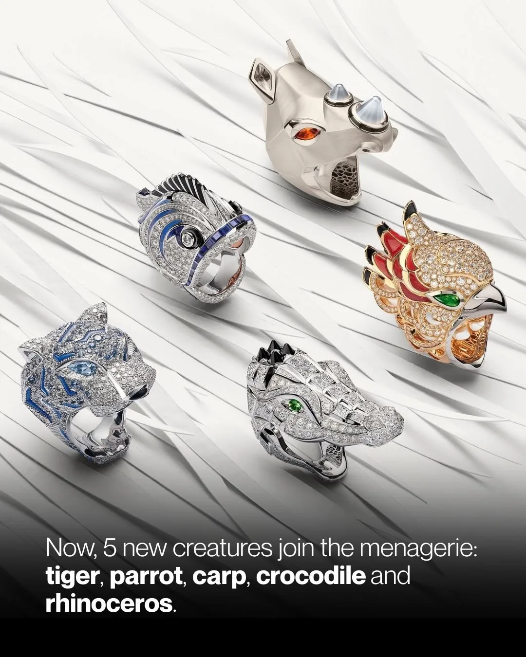 Cartier расширяет свой культовый зверинец ! Вчера в рамках линии Faune et Flore вышла к...