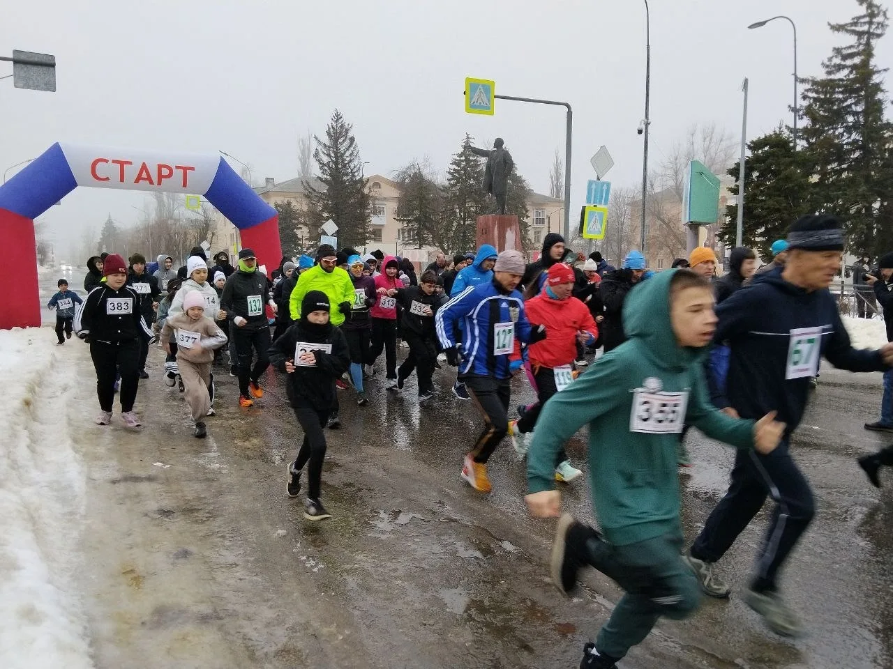 В нашем городе состоялся традиционный легкоатлетический пробег, посвященный освобождению от немецко-