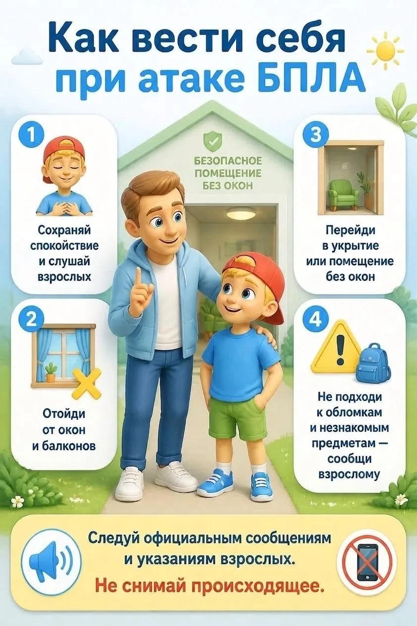 Как рассказать дошкольнику о безопасности при атаке БПЛА?