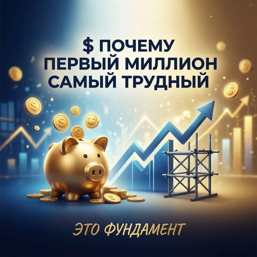 💰 ПОЧЕМУ ПЕРВЫЙ МИЛЛИОН — САМЫЙ ТРУДНЫЙ?
