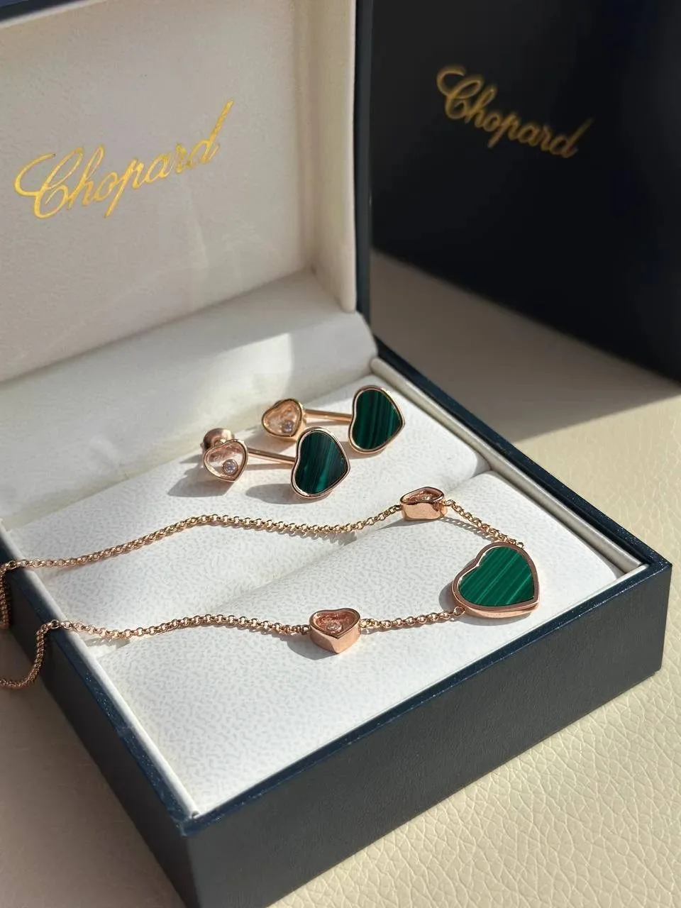 𝐂𝐡𝐨𝐩𝐚𝐫𝐝
Happy Heart collection 

Точная реплика ювелирного дома Chopard/Шопард
Вставка - мала
