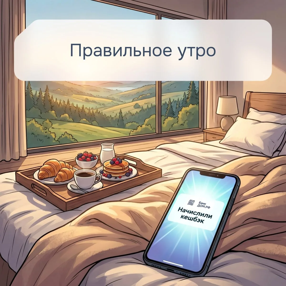 ⬆️ Как должно начинаться утро, чтобы ничего не раздражало 

У вас также? 

Кстати, кешбэк мы начисли