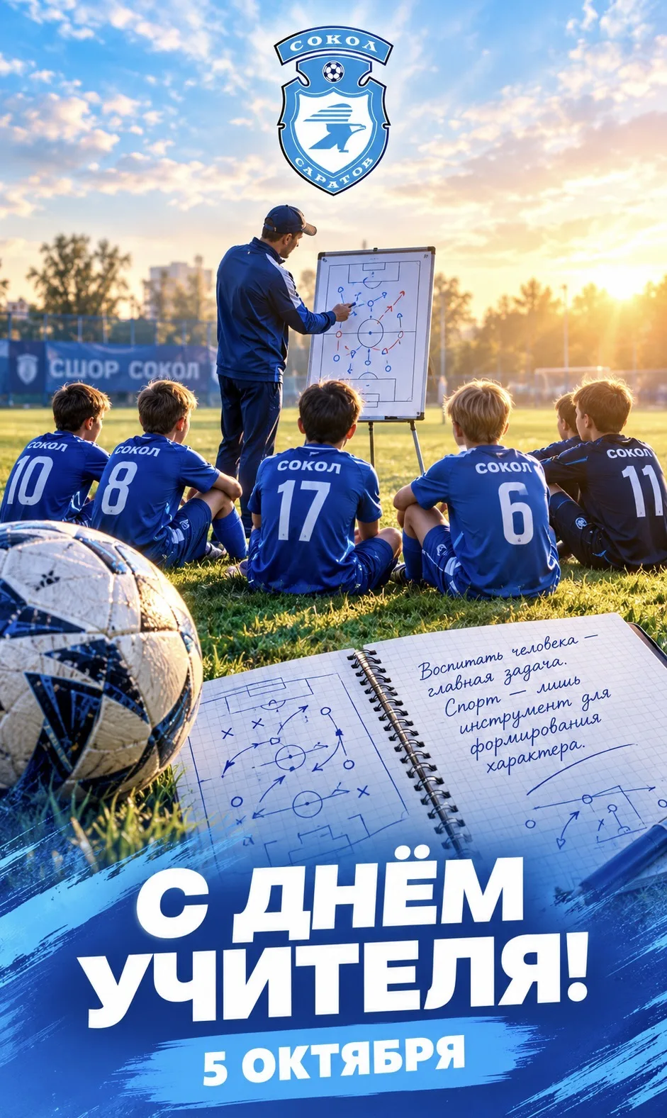 📚 С Днём учителя! ⚽💙