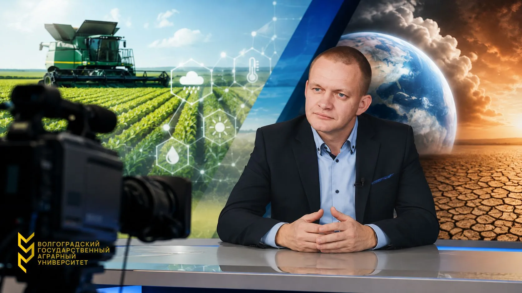 📺 Сегодня в эфире: учёный ВолГАУ расскажет о влиянии глобального потепления на АПК   27 мая в програ