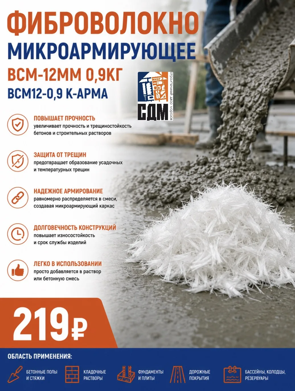 Микроармирование бетона — простой способ сделать конструкцию прочнее!