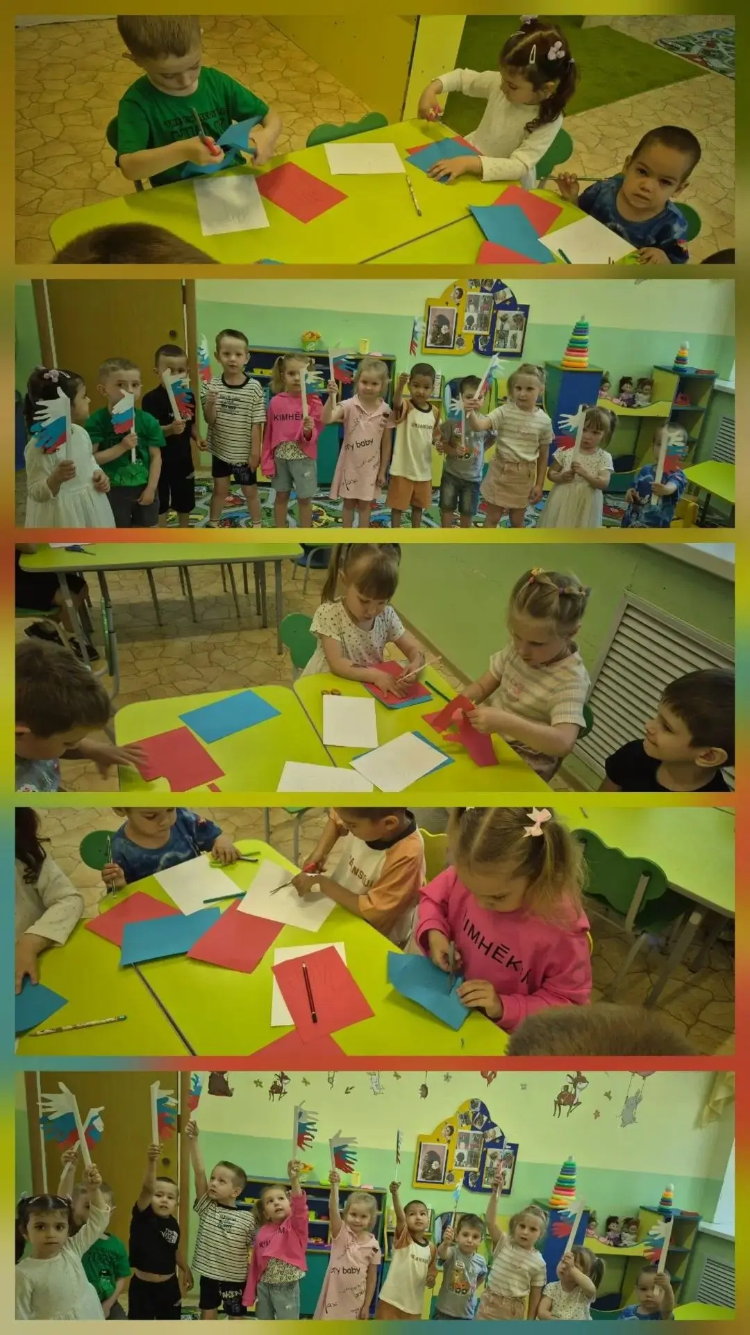 Взрыв красок и фантазии ко Дню России! 🎨Наш детский сад превратился в настоящую творче...