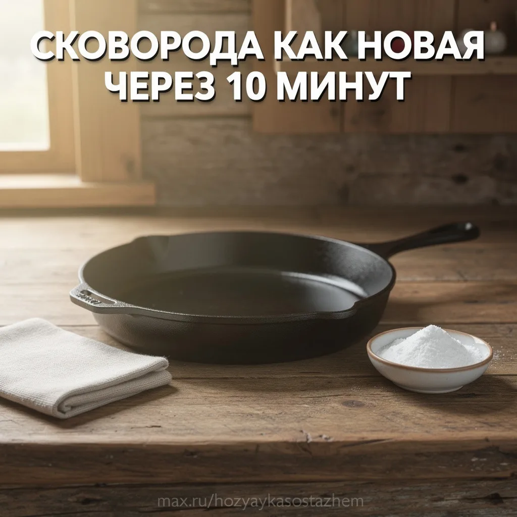 СКОВОРОДА КАК НОВАЯ ЧЕРЕЗ 10 МИНУТ — СОСЕДКА ОТКРЫЛА СЕКРЕТ, КОТОРЫЙ СКРЫВАЮТ ПРОИЗВОДИТЕЛИ  Я 15 ле