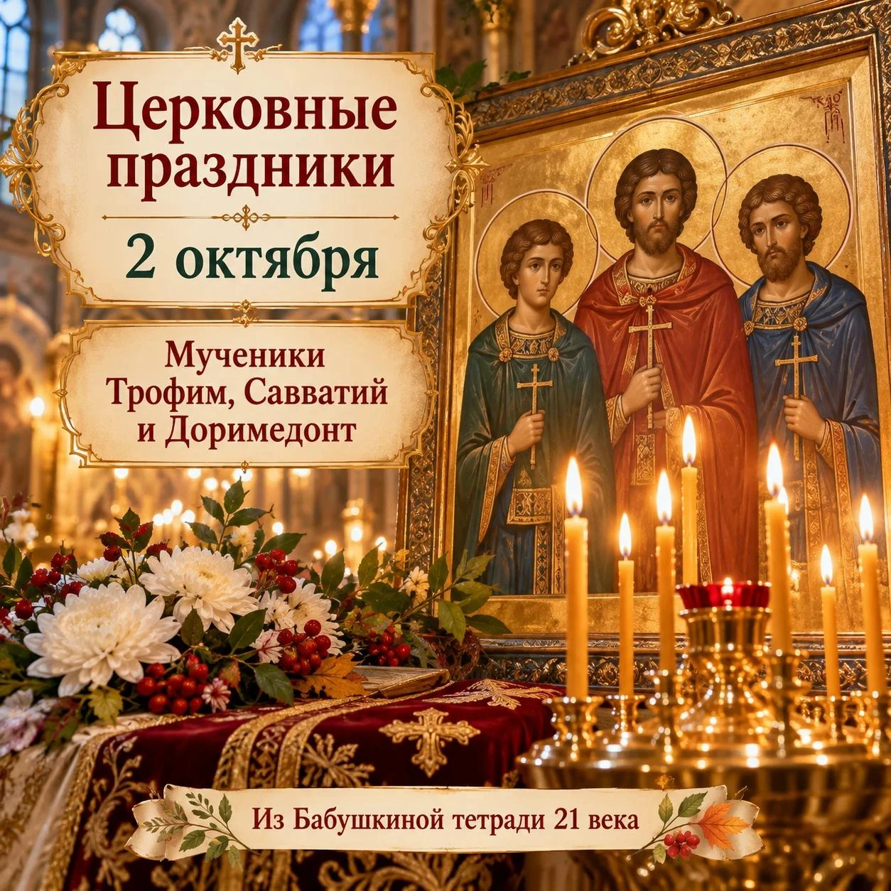 Церковные праздники – 2 октября 🌿