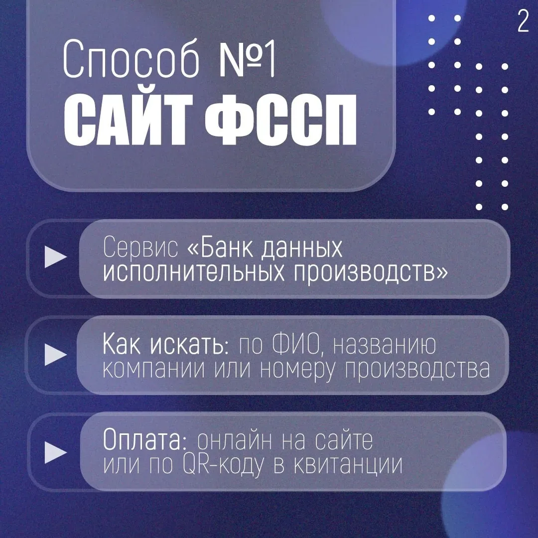 Как узнать о своих долгах?  Найти информацию о наличии исполнительного производства и оплатить задол