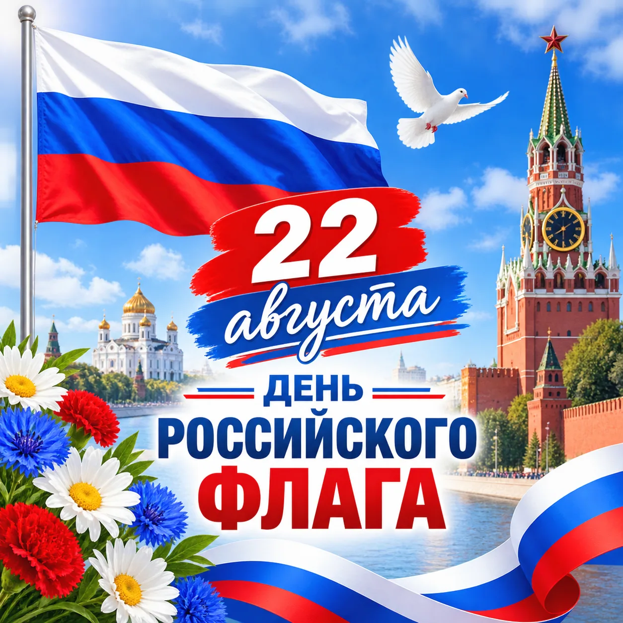Три цвета, одна страна, одно сердце 🇷🇺
