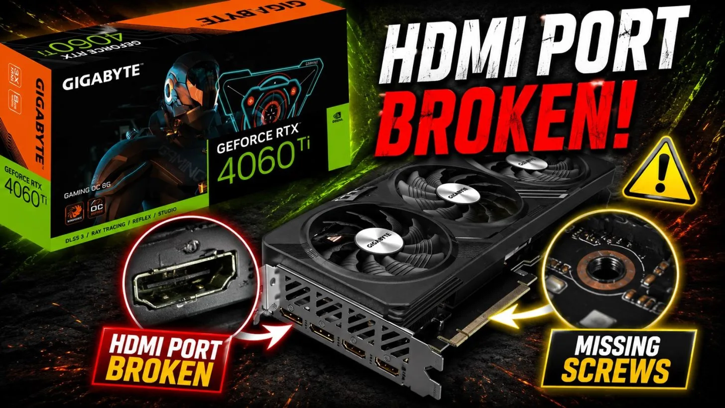 Gigabyte не смогла починить RTX 4060 Ti.