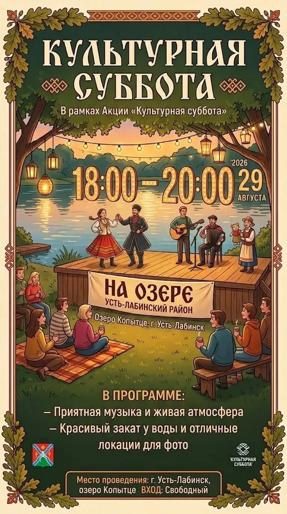 Вечер у воды в рамках акции «Культурная суббота»