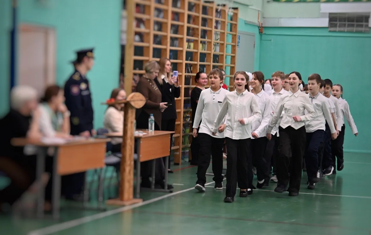 Кадетский конкурс «Смотр строя и песни»  ⭐ В нашей школе состоялся уже седьмой традиционный кадетски