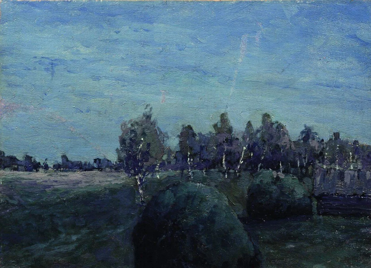 «Лунный пейзаж», 1890-е.
Холст, масло, 29 × 39,5 см

— Левитан Исаак Ильич,
(1860–1900)

📍Государст