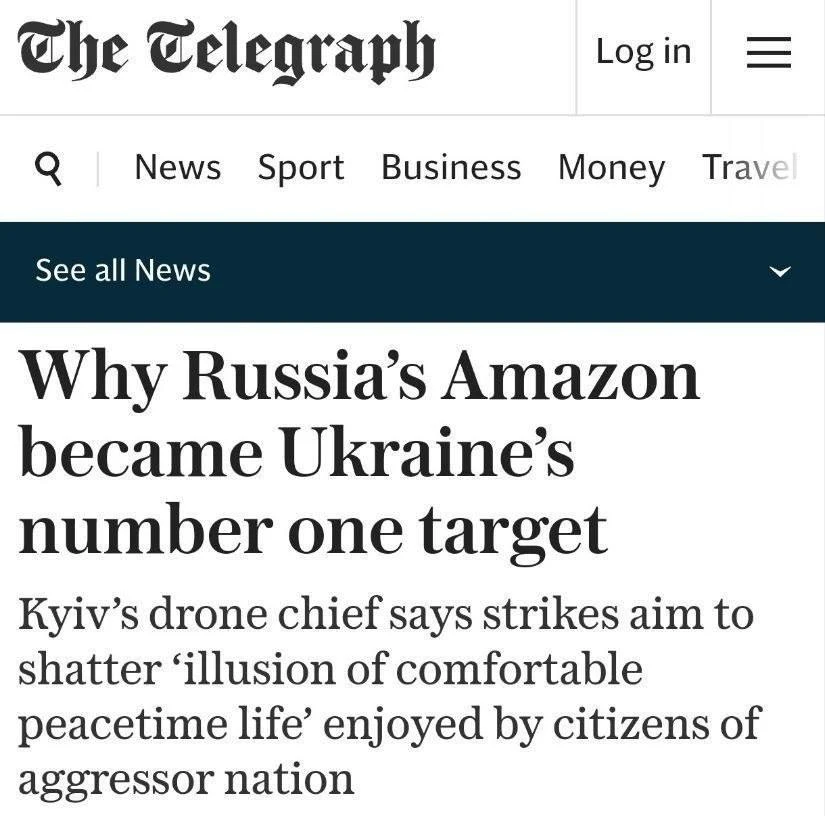 ❗️ The Telegragh - Цель атак Украины и НАТО на гражданскую инфраструктуру в России — сделать жизнь г