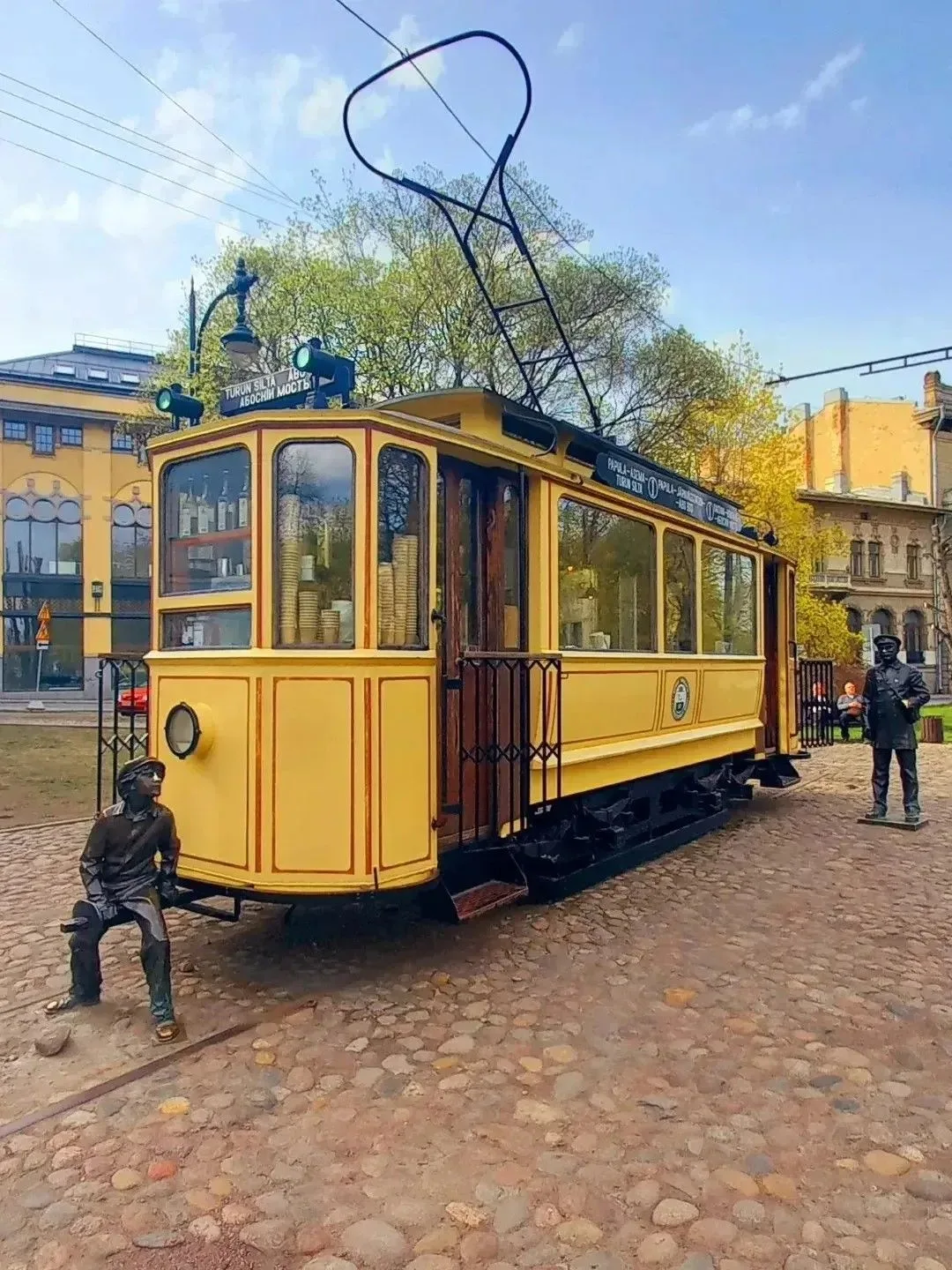 Трамвай-кофейня в Выборге