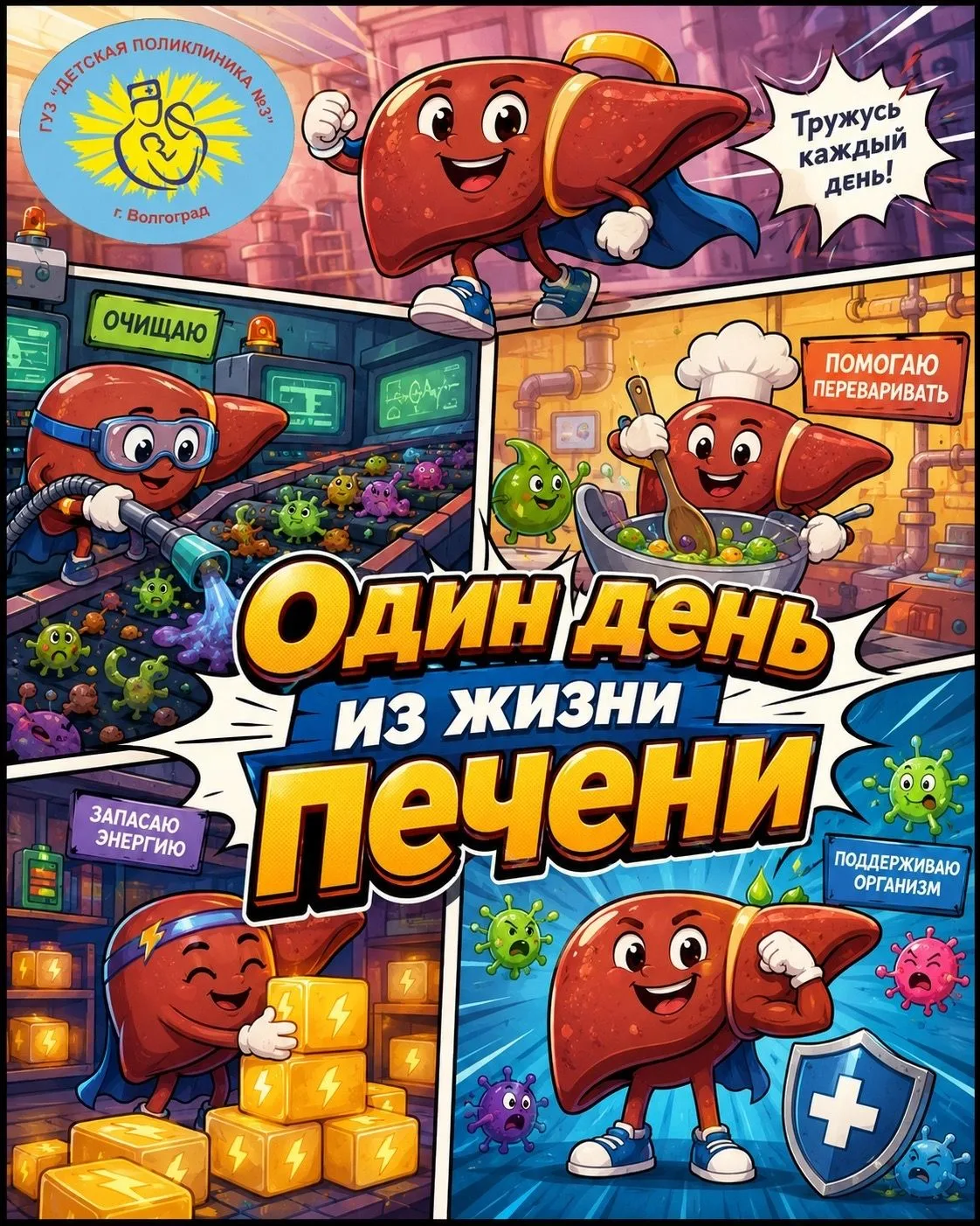 Доброе утро, дорогие друзья! 😊 💚

Мы редко замечаем работу печени — и это, пожалуй, лучший комплим