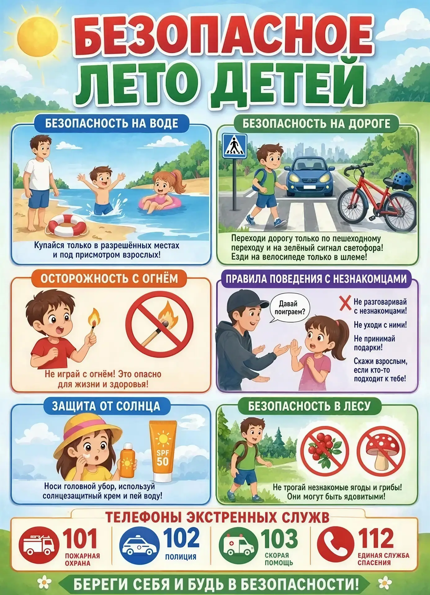 ☀ БЕЗОПАСНОЕ ЛЕТО ДЕТЕЙ