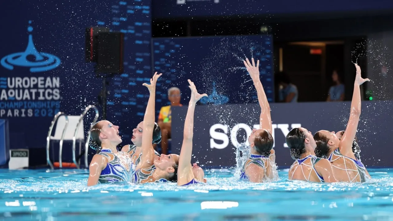 🥇Сборная России по синхронному плаванию выиграла произвольную программу в командных со...