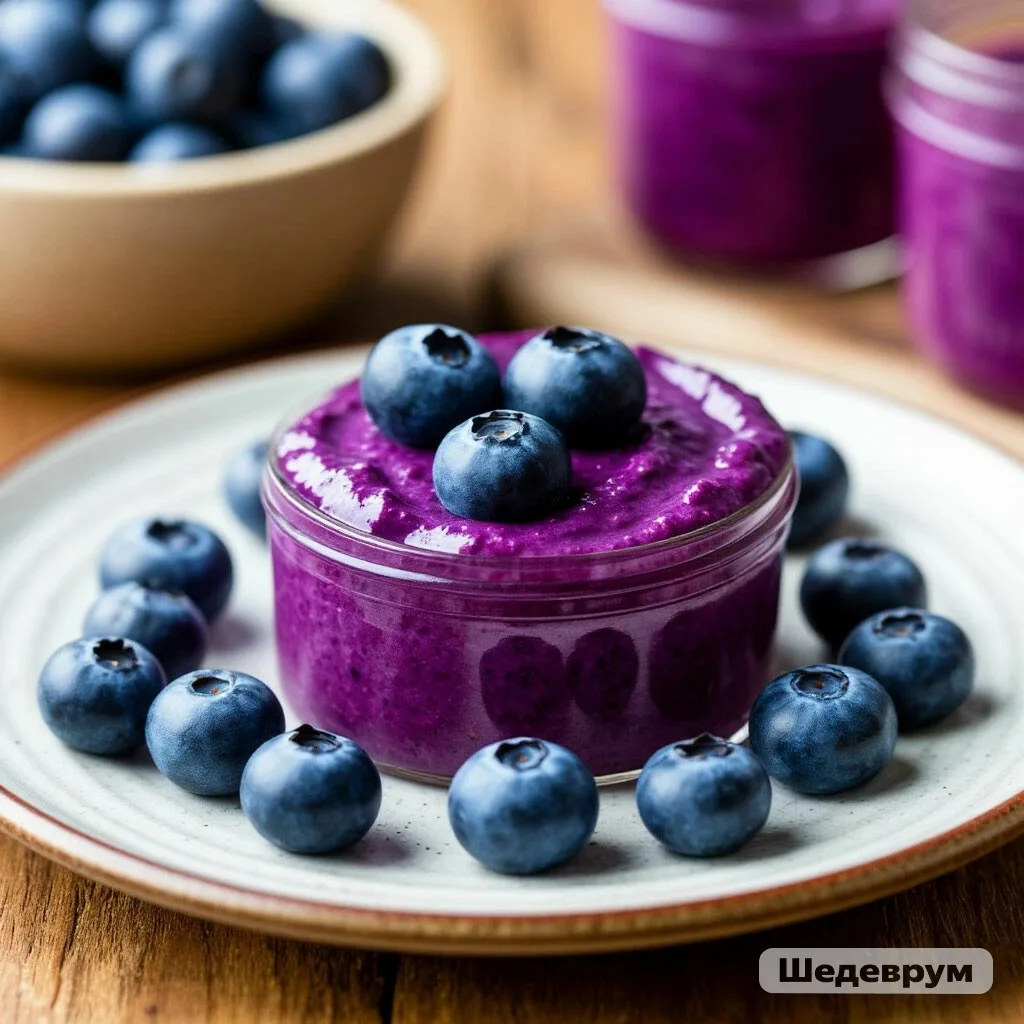 ЧЕРНИЧНЫЙ ТВОРОЖНИК НА ОВСЯНЫХ ХЛОПЬЯХ 🫐🥣✨