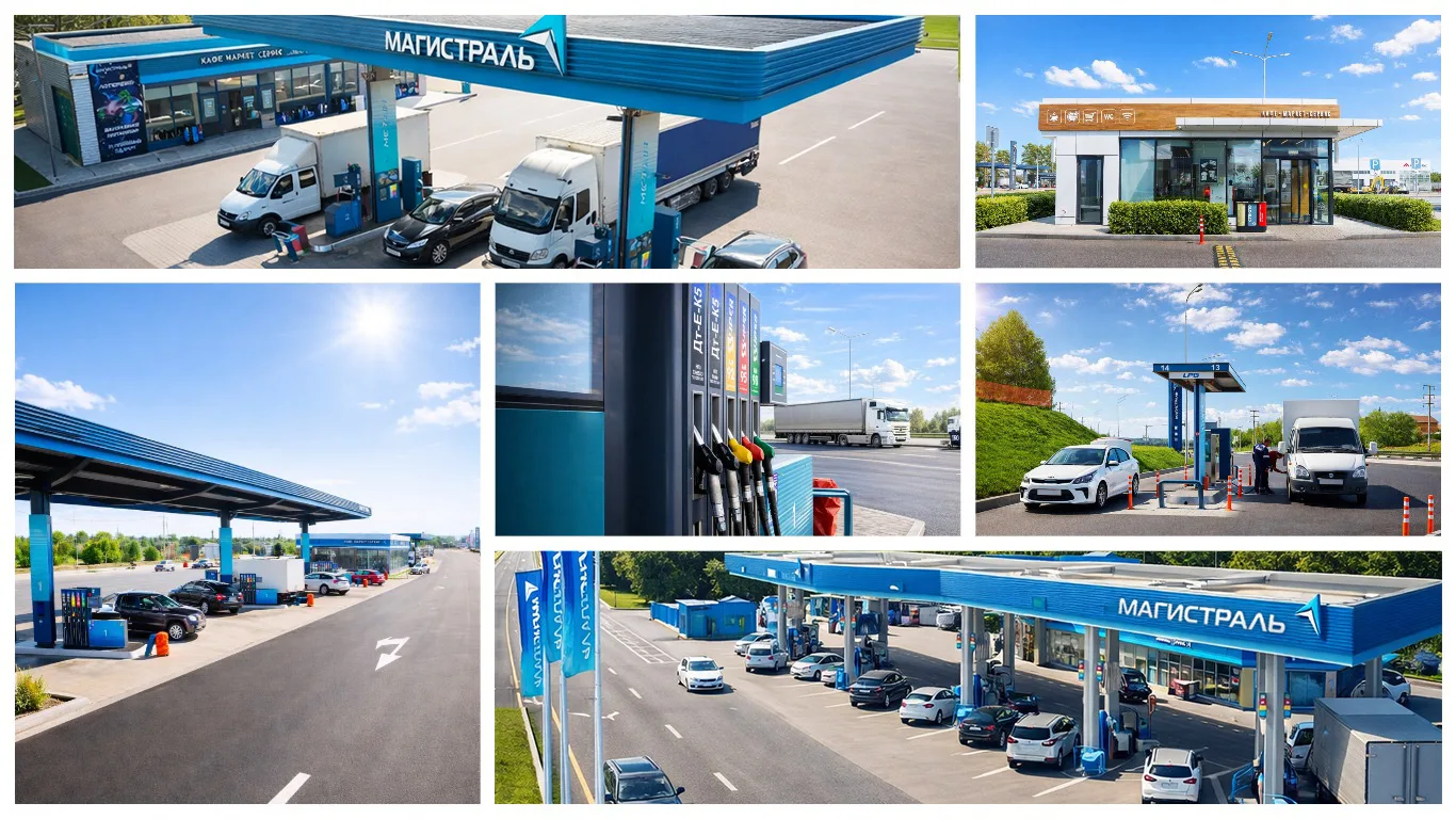 🚗 Сеть АЗС «Магистраль» сегодня — это 6 крупных автозаправочных комплексов на трассе М...