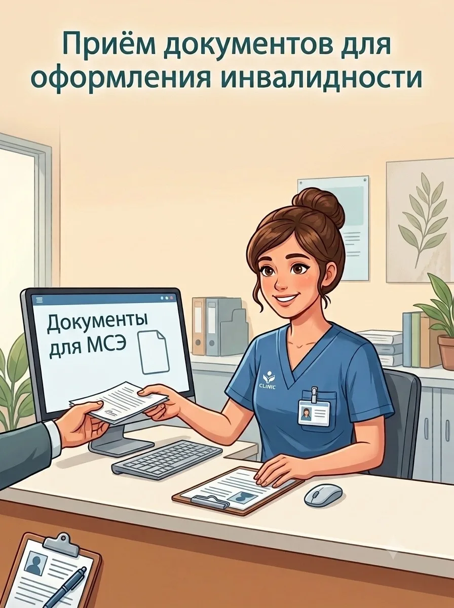 📥Подача документов на инвалидность (МСЭ): график работы и запись