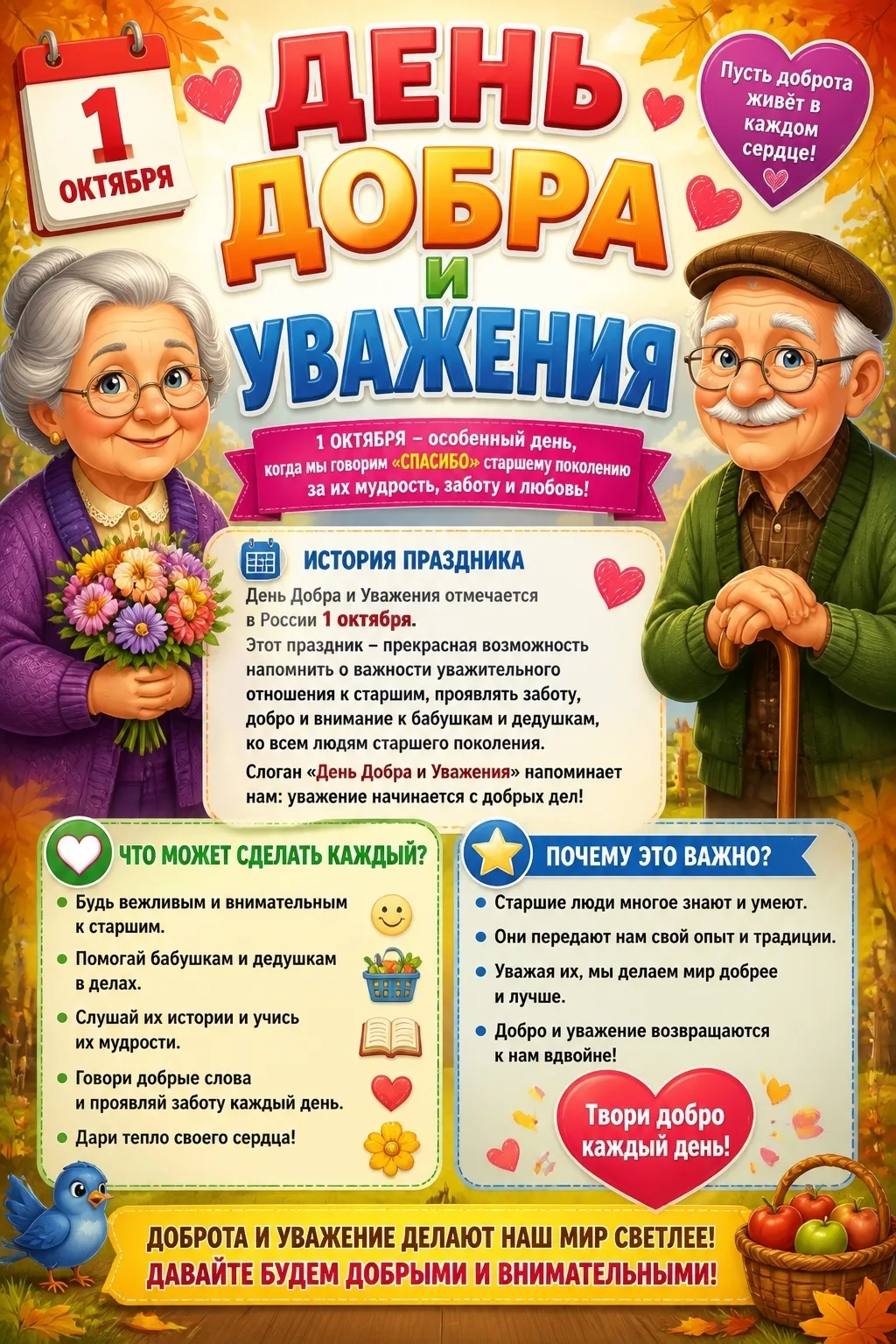 День пожилого человека: время благодарности и заботы 🍂
