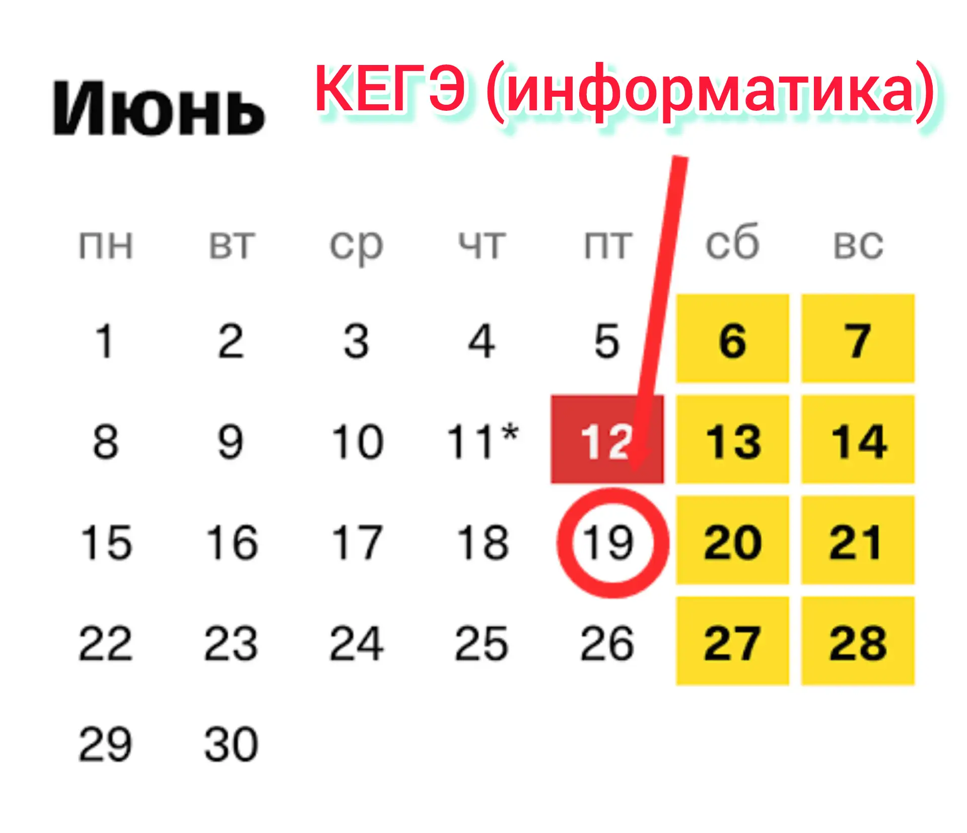 Сегодня, 19 июня, второй день сдачи экзамена по информатике (КЕГЭ) у выпускников 11 класса. 

⭐Как и