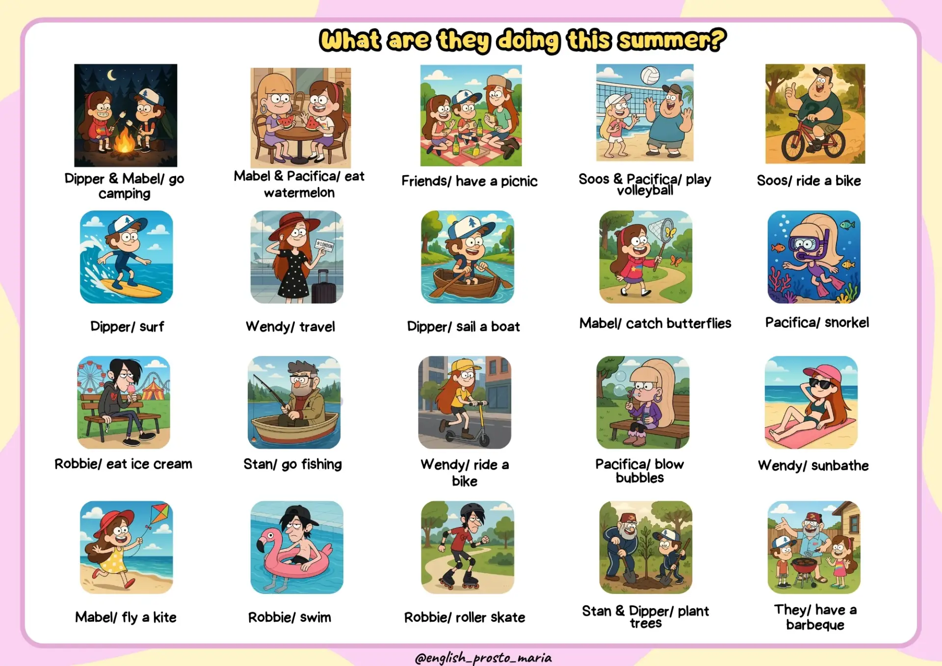 Summer with Gravity Falls.