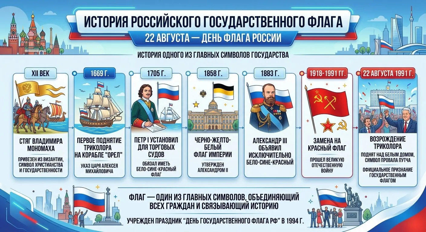 🇷🇺 22 августа – День государственного флага России