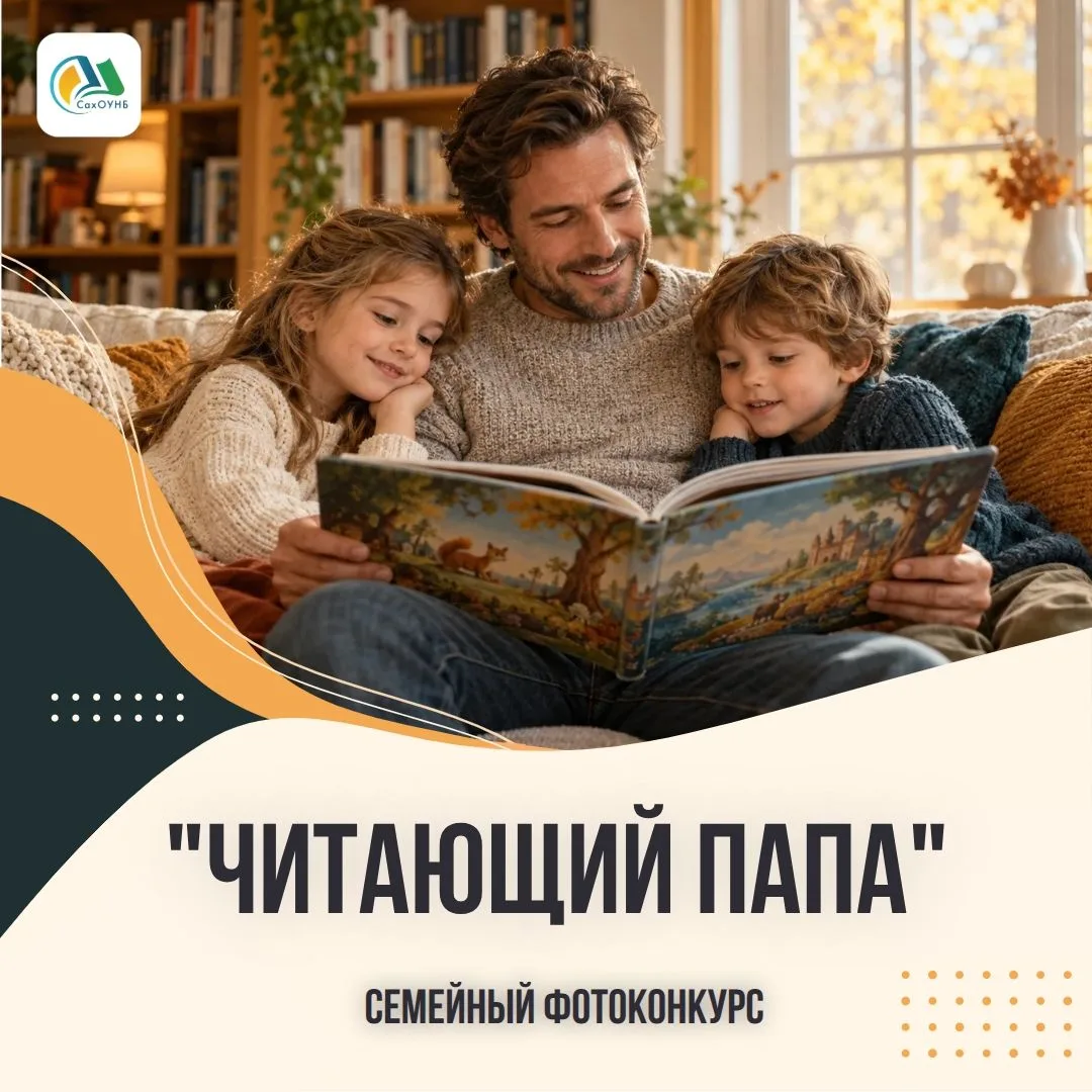 📸 Папа, книга и я: на Сахалине стартовал семейный фотоконкурс!
