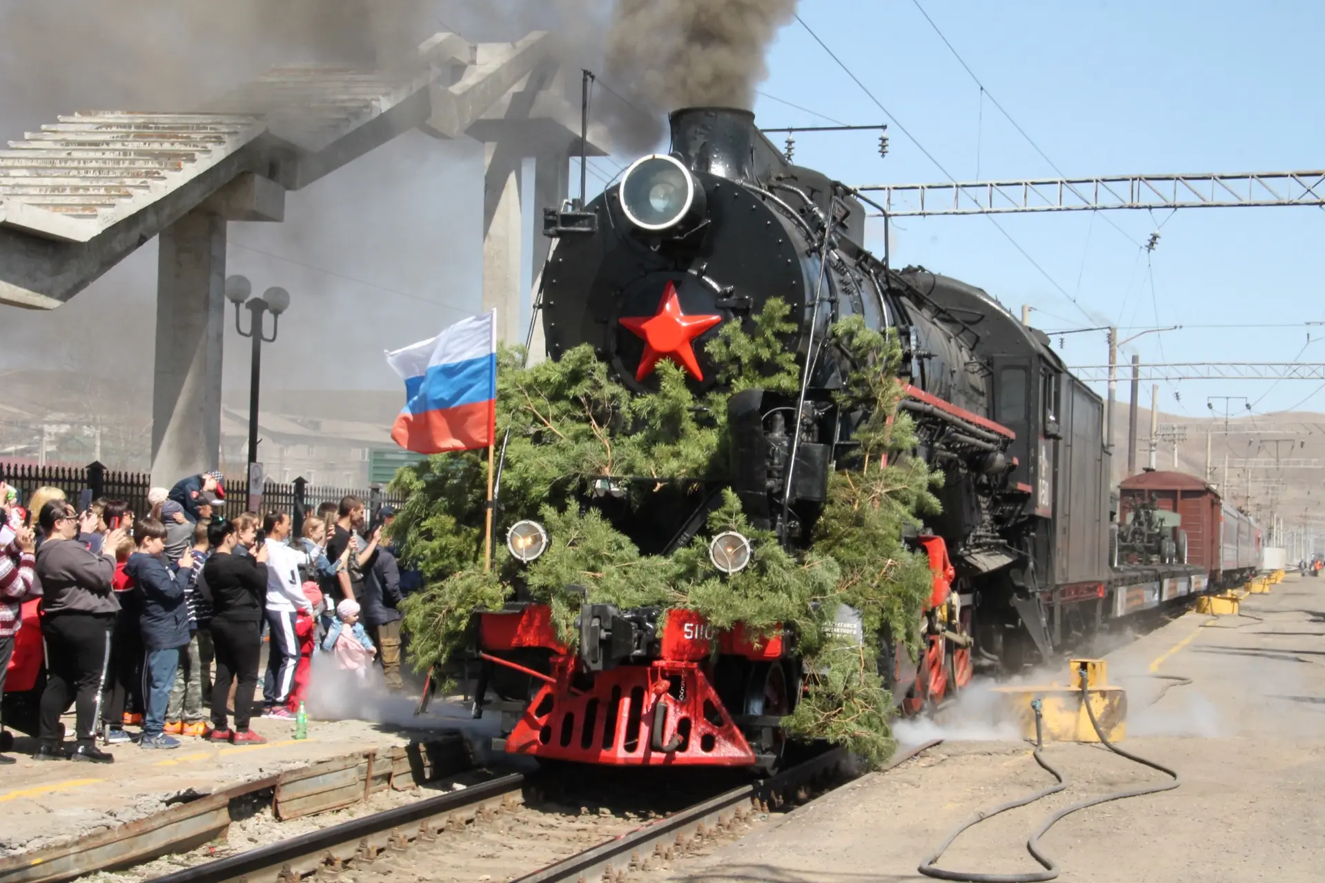 🚂 Легендарный ретропоезд «Победа» вновь прибудет на станцию Карымская